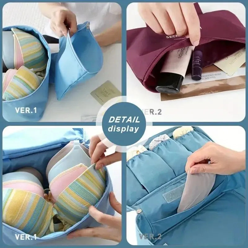 Simple Portable Underwear Storage Bag Lightweight Dustproof Organizer Multifunctional Travel Container